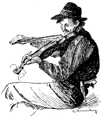 Fiolspelman Violin player Kurt Stangenberg